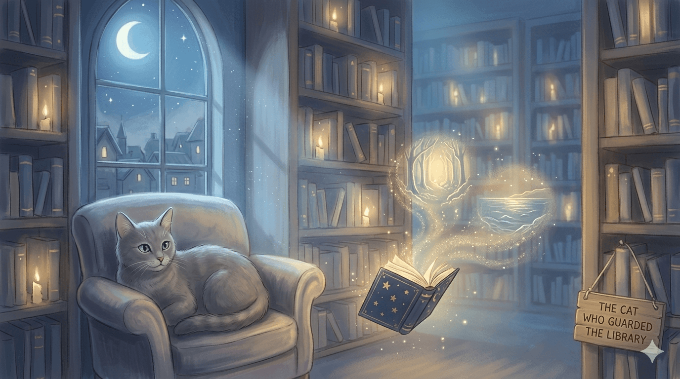The Cat Who Guarded the Library